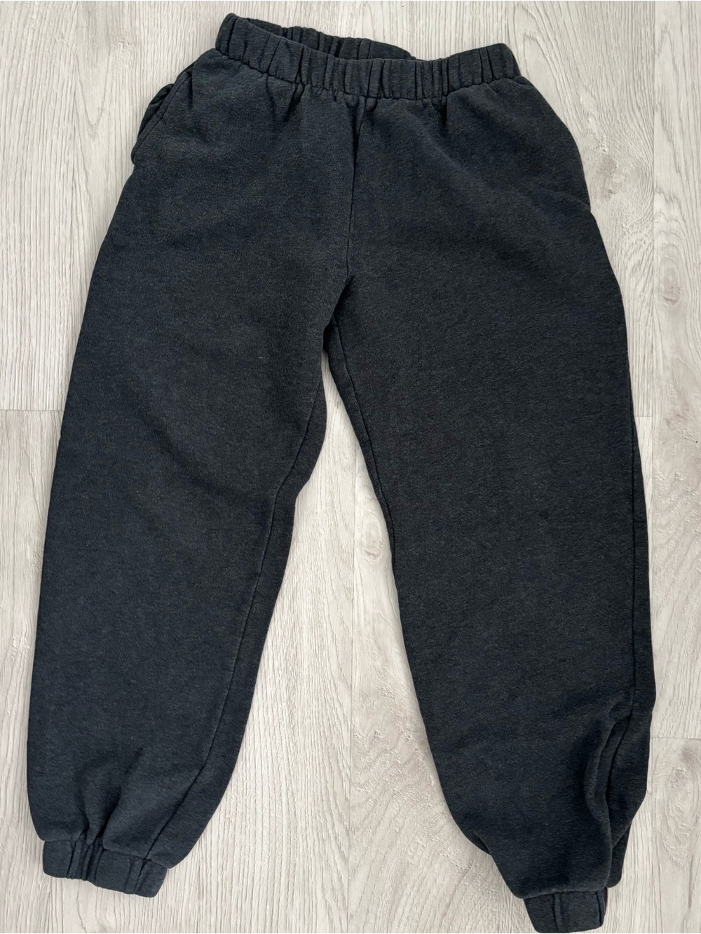 Brandy Melville Women's Grey and Black Joggers-tracksuits